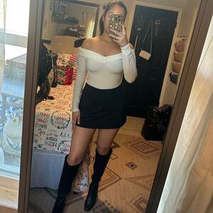 Off-Shoulder White bodysuit